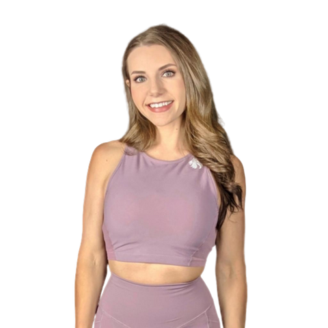 Heart And Soul Crop Tank - Dusty Rose