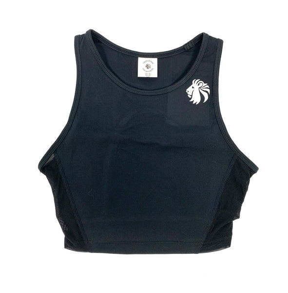 Heart And Soul Crop Tank - Black
