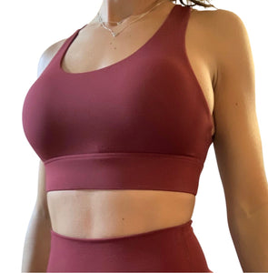 Empower Sports Bra - Maroon (Size Up) – STRONGER THAN YOUR LAST EXCUSE