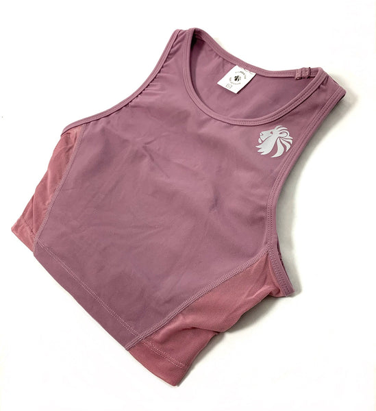 Heart And Soul Crop Tank - Dusty Rose
