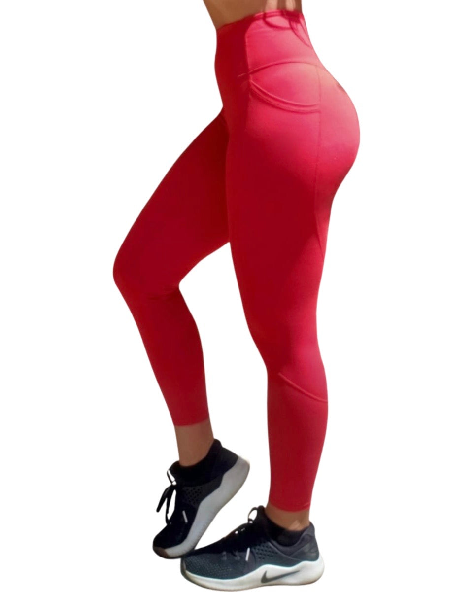 Lilah Ombre Full Legging Red Plus Full length leggings, 1X-3X | Adore Me